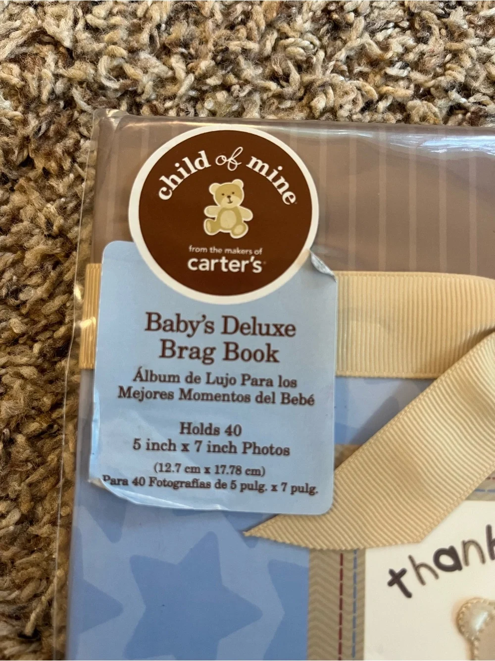 Carters NWT “brag book”/photo album - y2k, baby shower